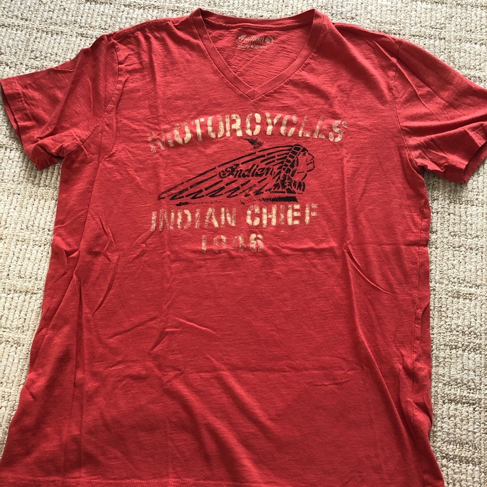 Red Indian Motorcycle Tee